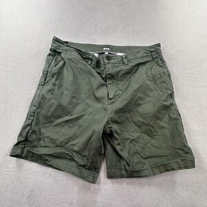 Katin Canvas Shorts Mens 36 Green 7" Chino Stretch Classic Fit Casual Surf